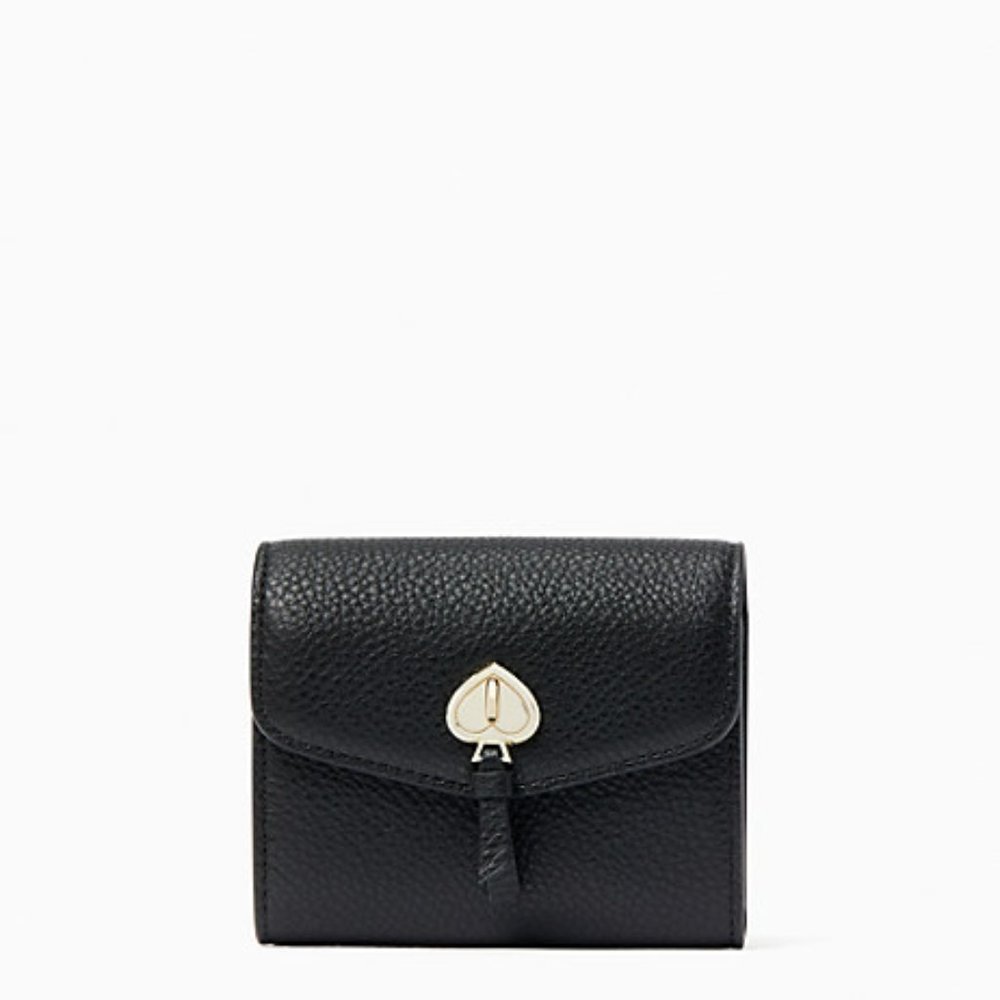 NWT ♠️Kate Spade Marti Small Flap Wallet Black